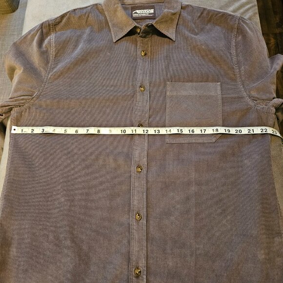 Mountain Khakis Men's Classic Fit Gray Corduroy Button Up Shirt - Size Large - Picture 10 of 10